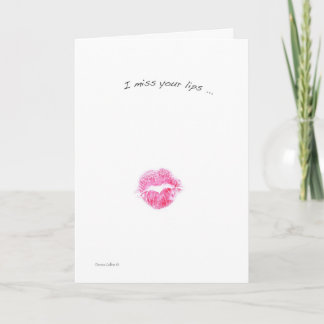 Tarjeta Extrañar los labios