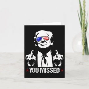 Tarjeta Extrañaste a Donald Trump, gracioso pro Trump 2024