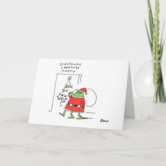 Tarjeta extranjera de Navidad del Scientologist (Anverso)