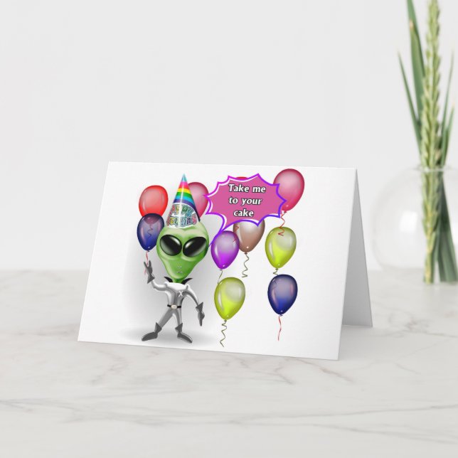 Tarjeta Extranjero del cumpleaños (Anverso)