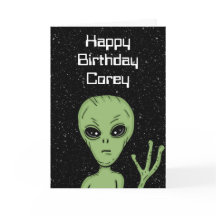 Extranjero personalizado, fuera de este cumpleaños