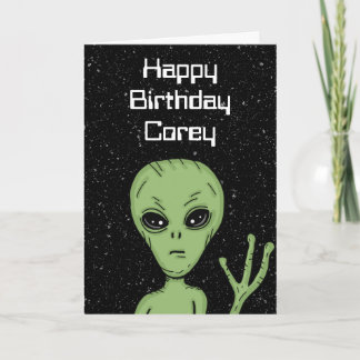 Tarjeta Extranjero personalizado, fuera de este cumpleaños
