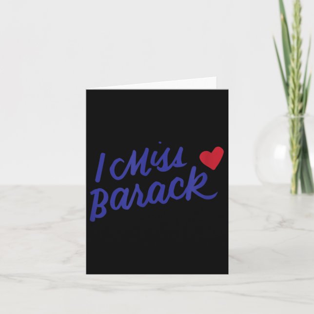 Tarjeta Extraño a Barack Barrack Obama Presidente Historia (Anverso)