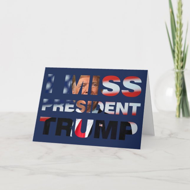 Tarjeta Extraño Al Presidente Trump (Anverso)