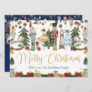 Tarjeta Extraño Ballet Navidades Nutcracker Saludo