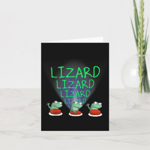 Tarjeta Extraño Cómnito Hombres Hombres Lizard Liz