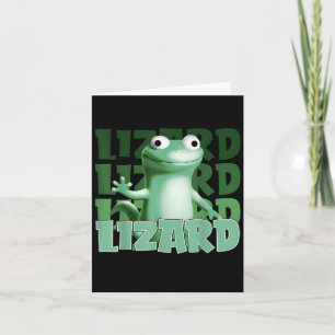 Tarjeta Extraño Cómnito Hombres Hombres Lizard Liz