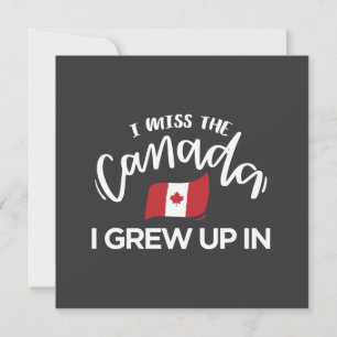 Tarjeta Extraño El Canadá En El Que Crecí