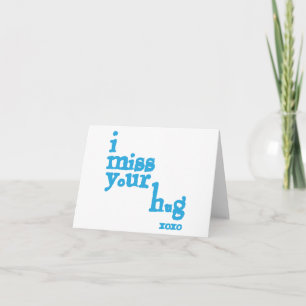 Tarjeta Extraño Tu Abrazo