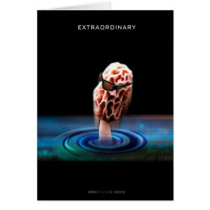 Tarjeta extraordinaria de la morilla