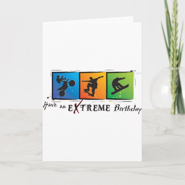 Tarjeta Extreme Birthday (Anverso)