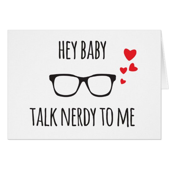Tarjeta Ey lenguaje infantil Nerdy a mí