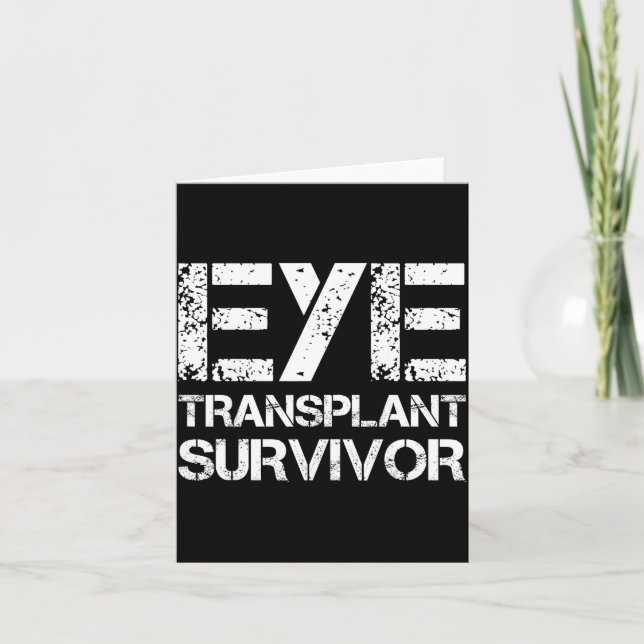 Tarjeta Eye Transplant Survivor For Transplant Awareness D (Anverso)