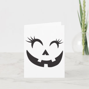 Tarjeta Eyelashes - Traje de cara de calabaza para ropa de