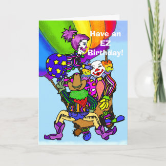 Tarjeta EZ Doodle- ¡Que tengas un cumpleaños EZ! 2- Person