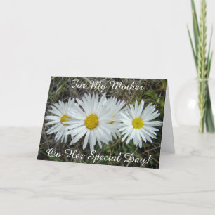Tarjeta F42 Flores Silvestres Blancas Aster Liso