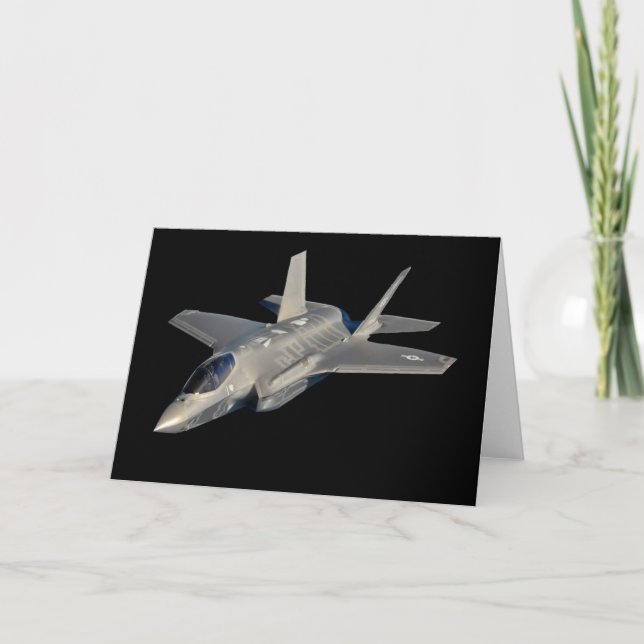 Tarjeta F-35 Luchador Lightning II Panther Jet (Anverso)