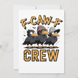 Tarjeta F-Caw-F Crew Funny Parking Cousinfit