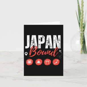Tarjeta Fa de la partida de viaje de vacaciones en Tokio e