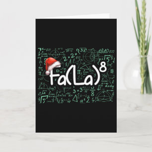 Tarjeta Fa (la) 8 Divertida Navidad Matemática Fa La 8 Pro
