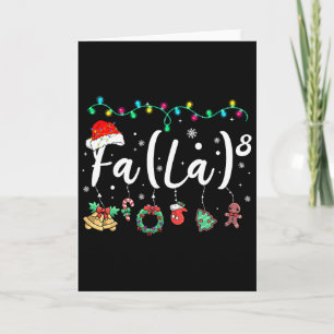 Tarjeta Fa (la) 8 divertida Navidad Santa Fa La profesora