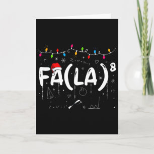 Tarjeta Fa (la)8 Divertido Navidad Santa Fa La Profesor de