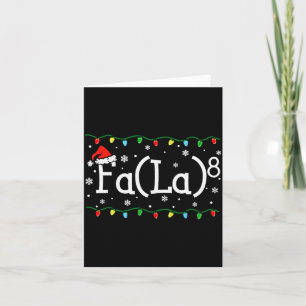 Tarjeta Fa (la)8 Divertido Navidad Santa Fa La Profesor de
