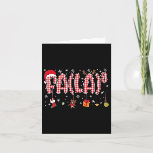 Tarjeta Fa (la)8 Divertidos Navidades Santa Fa La Math (Anverso)