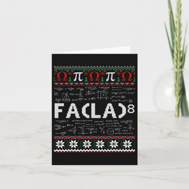 Tarjeta Fa (la)8 Divertidos Navidades Santa Fa La Math (Anverso)