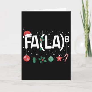 Tarjeta Fa (la)8 Funny Christmas Santa Fa La Math Teacher