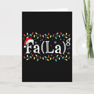 Tarjeta Fa (la) 8 La divertido Navidad Santa profesor de m