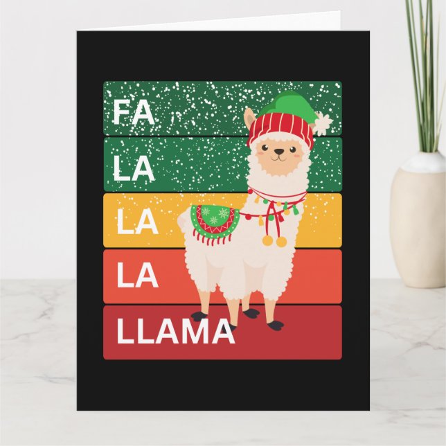 TARJETA FA LA LA LA LLAMA (Anverso)
