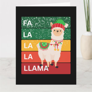 TARJETA FA LA LA LA LLAMA