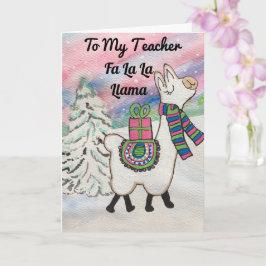 Tarjeta Fa La Llama A Mis Maestros Navidades De La Cuta