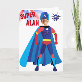 Tarjeta Fab Birday Superhero Estados Unidos Sorprendente n