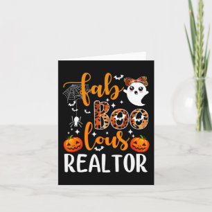 Tarjeta Fabólico Realtor Halloween Real Estate Ag