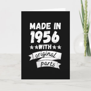 Tarjeta fabricado en 1956 con piezas originales,