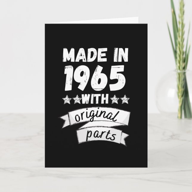 Tarjeta fabricado en 1965 con piezas originales, (Anverso)