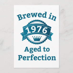 Tarjeta Fabricado en 1976, envejecido a la perfección