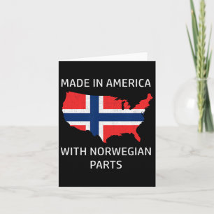 Tarjeta Fabricado En Estados Unidos Con Partes Noruegas -