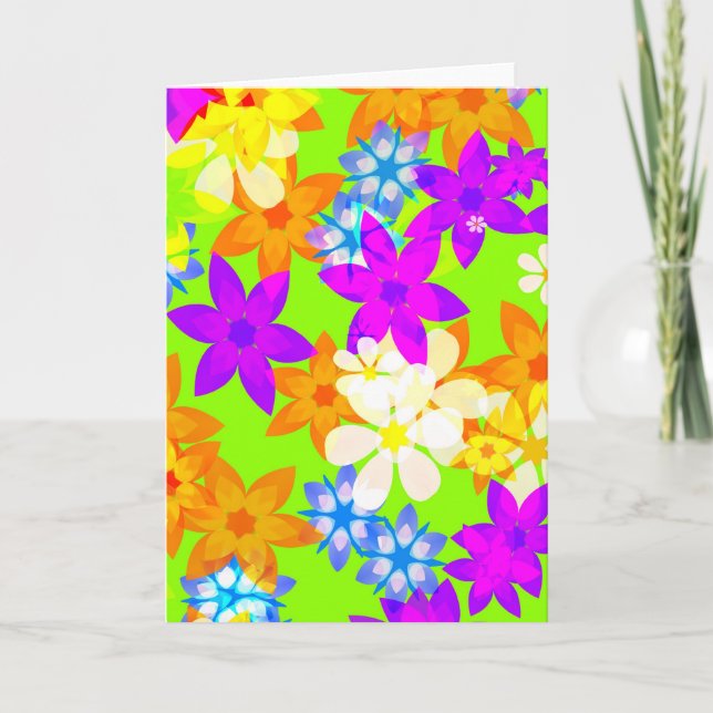 Tarjeta Fabulosa carta de flores (Anverso)