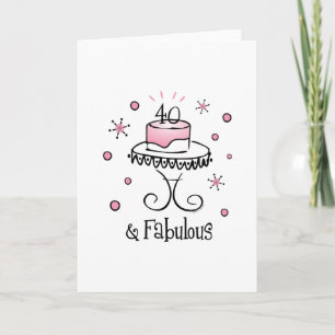 Tarjeta Fabulosa de 40