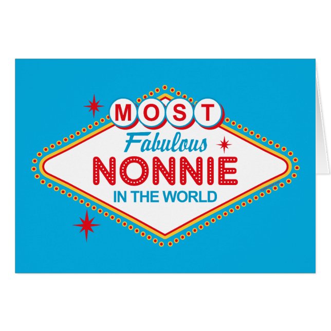 Tarjeta fabulosa de Las Vegas Nonnie (Anverso (Horizontal))