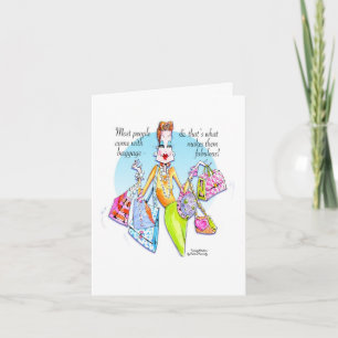 Tarjeta fabulosa del equipaje