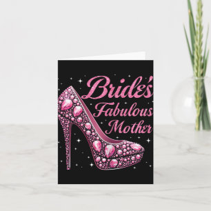 Tarjeta Fabulosa novia de madre feliz día del Boda casado