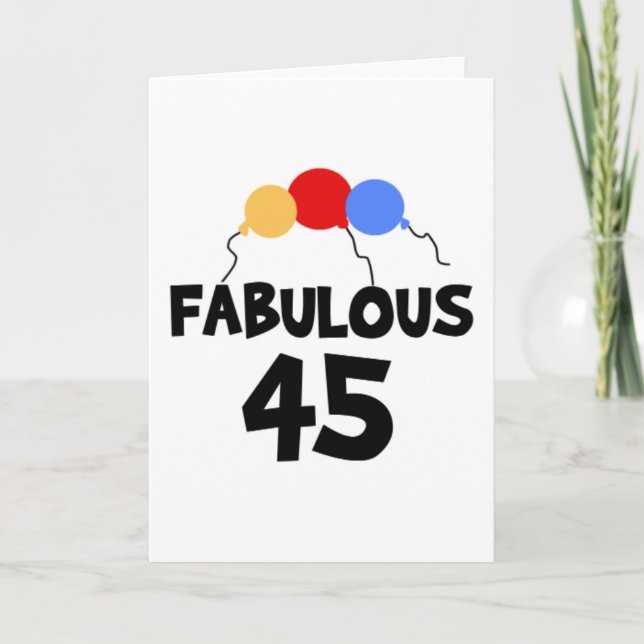 Tarjeta Fabuloso 45 (Anverso)