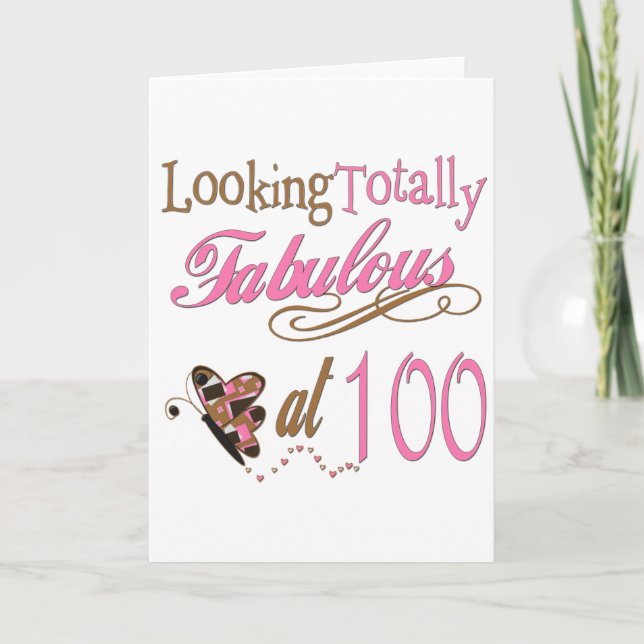 Tarjeta Fabuloso a los cien años (Anverso)