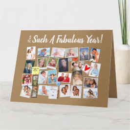 Tarjeta Fabuloso Año Hacer Su Propia Junta De Corcho De Fo