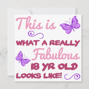 Tarjeta Fabuloso cumpleaños número 18