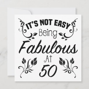 Tarjeta Fabuloso cumpleaños número 50